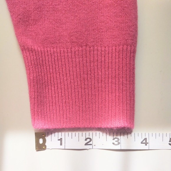 STEPHANIE ROGERS PLUS Bright Pink Mock Turtleneck Acrylic Sweater Size 1X - Picture 11 of 12